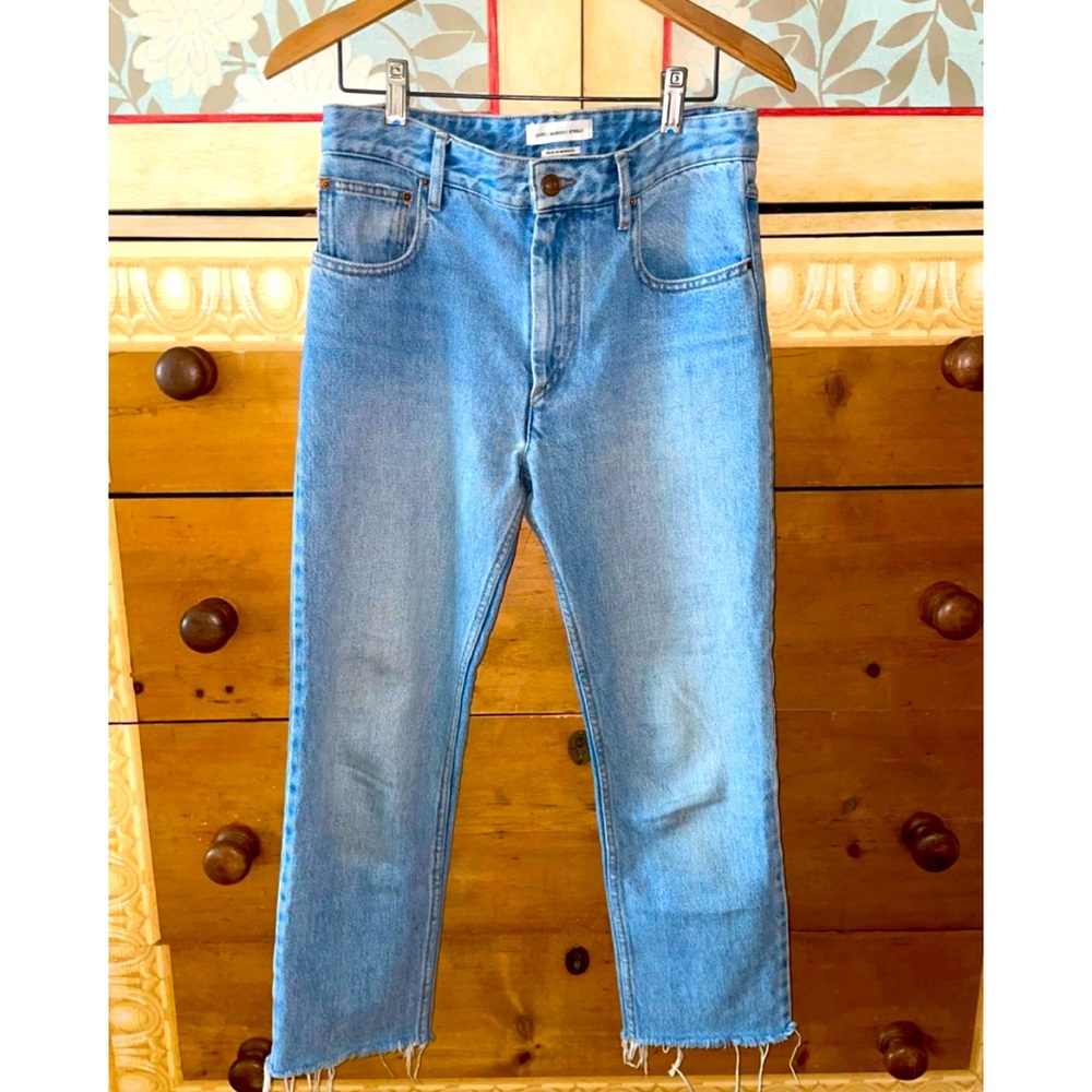 Isabel Marant Etoile High Waisted Crop Flare Jeans Sz 34